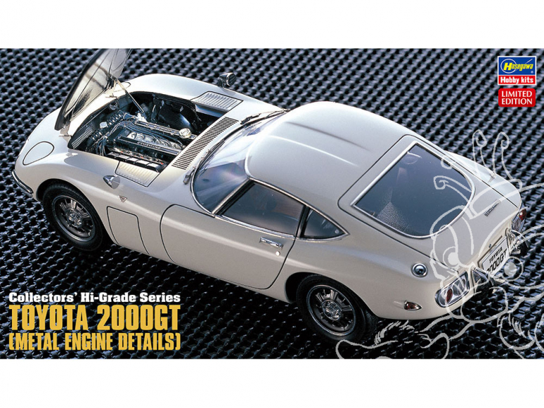 Hasegawa maquette voiture 51047 Toyota 2000GT « Super détail » 1/24