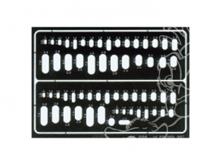 Eduard photodecoupe 00006 Pochoirs ovales