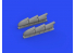 Eduard kit d'amelioration avion brassin 648667 Echappement rond three-stacks Spitfire Mk.V Eduard 1/48