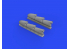 Eduard kit d'amelioration avion brassin 648667 Echappement rond three-stacks Spitfire Mk.V Eduard 1/48