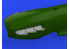 Eduard kit d'amelioration avion brassin 648668 Echappement fishtail three-stacks Spitfire Mk.V Eduard 1/48