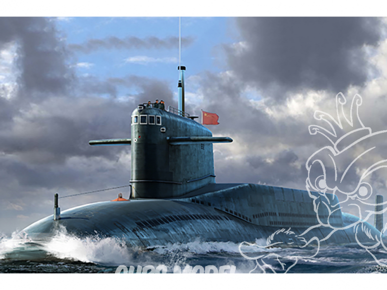 TRUMPETER maquette sous marin 05910 PLAN Type 092 Xia Class SSBN 1/144