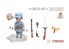 Meng maquette moe-002 Caricature Nous n'oublions jamais la tradition rouge sans collage