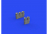 Eduard kit d'amelioration avion brassin 648683 Pipes d'échappement F6F Eduard 1/48