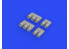 Eduard kit d'amelioration avion brassin 648683 Pipes d'échappement F6F Eduard 1/48