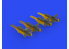 Eduard kit d'amelioration hélicoptère brassin 648675 Missiles Falanga 9M17P Eduard / Zvezda 1/48
