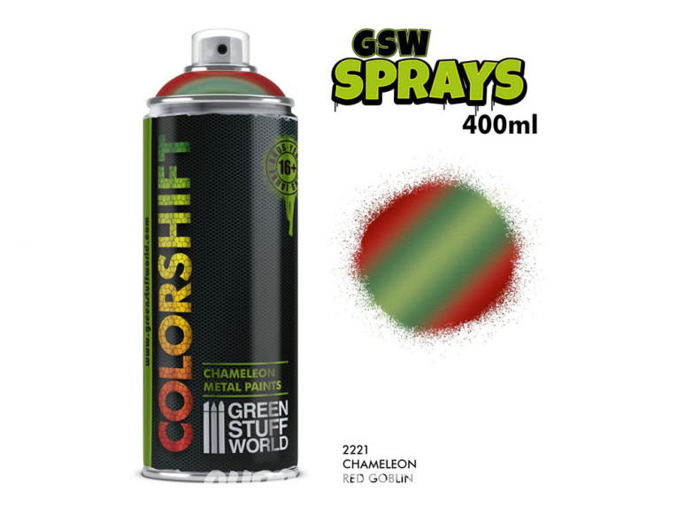 Green Stuff 505801 SPRAY Caméléon RED GOBLIN 400ml