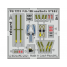 EDUARD photodecoupe avion FE1228 Harnais m&eacute;tal F/A-18E Hobby Boss 1/48