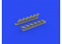 Eduard kit d'amelioration avion brassin 648669 Pipes d'échappement 6 Fishtail Spitfire Mk.V Eduard 1/48