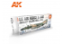 Ak interactive peinture acrylique 3G Set AK11747 Couleurs des avions de l'US Air Force et de l'ANG