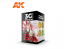 Ak interactive peinture acrylique 3G Set AK11693 COULEURS D'UNIFORME DE PILOTE JAPONAIS WWII