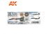 Ak interactive peinture acrylique 3G Set AK11751 Régime américain d'Asie mineure (Couleurs des avions IIAF / IRIAF)