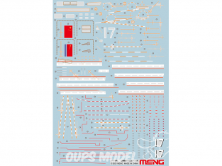 Meng maquettes bateau SPS-080 Ajoutez plus de détails par des décalques à votre PLA Navy Shandong 1/700