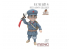 Meng maquette moe-006 Caricature soldat de l'armée rouge sans collage
