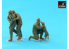 Armory Models figurine F7224B "Friends" WWII RAF Equipage en tenue haute altitude (3 figurines et 1 chien) 1/72