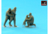 Armory Models figurine F7224B "Friends" WWII RAF Equipage en tenue haute altitude (3 figurines et 1 chien) 1/72