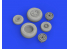 Eduard kit d'amelioration avion brassin 648701 Roues F/A-18E Meng 1/48