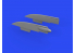Eduard kit d'amelioration avion brassin Print 648704 Fin caps F-4B Phantom Tamiya 1/48