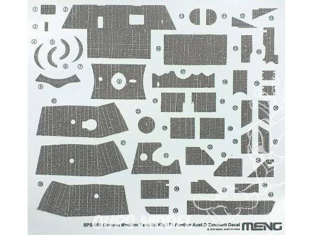 Meng maquette voiture SPS-058 Zimmerit en decalques pour Sd.Kfz.171 Panther early 1/35