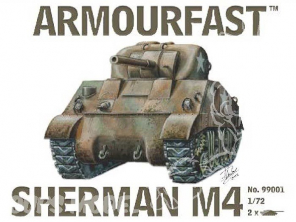 Armourfast maquette militaire 99001 Sherman M4 1/72