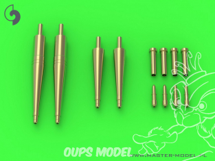 Master Model AM-48-166 Spitfire Mk.Vc - Browning .303 Barrel tips & Cannon Hispano 20mm Eduard 1/48