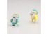 HASEGAWA maquette avion 64790 Petit Set Mechatronic Mate No.04 Wappen "Vert Clair et Citron"