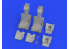 Eduard kit d'amelioration avion brassin Print 648710 Sieges ejectable F-4B Phantom Late Tamiya 1/48