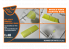 Clear Prop kit d'amelioration avion CPA48011 Masque de peinture OV-10 A/D Bronko pour kit ICM "papier kabuki jaune" 1/48