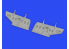 Eduard kit d'amelioration avion brassin Print 648728 Aérofreins F-4B Phantom Tamiya 1/48