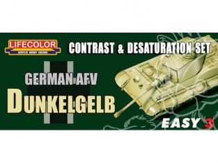 LIFECOLOR peinture MS01 Easy 3 German AFV Dunkelgelb