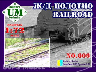 UM maquettes militaire 607 SET DE RAILS 1/72