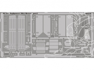 Eduard photodecoupe militaire 36251 Jagdpanzer 38t Hetzer 1/35