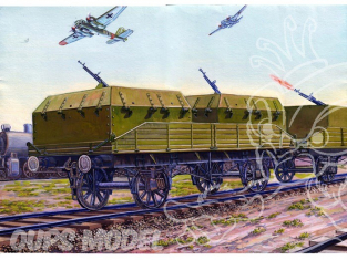 UM maquettes militaire 616 WAGON BLINDE ANTI AERIEN SOVIETIQUE 1/72