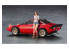 HASEGAWA maquette voiture 20543 Lancia Stratos HF "Stradale" avec figurine de fille italienne 1/24