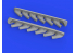Eduard kit d'amelioration brassin Print 672279 Pipes d'échappement P-51B/C Arma Hobby 1/72