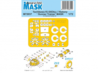 Special Hobby Masque avion M72037 MASQUE pour un Tachikawa Ki-54Otsu / Hickory ‘ Gunner Trainer’ kit Special Hobby 1/72