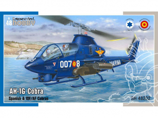 Special Hobby maquette helicoptére 48202 AH-1G Cobra Espagnol et IDF/AF Cobras 1/48