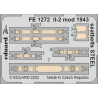 EDUARD photodecoupe avion FE1272 Harnais m&eacute;tal IL-2 Mod&egrave;le 1943 Zvezda 1/48