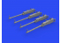 Eduard kit d'amelioration avion brassin Print 648751 M2 Browning avec poignées pour avions 1/48
