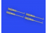 Eduard kit d'amelioration avion brassin Print 648751 M2 Browning avec poignées pour avions 1/48