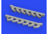Eduard kit d'amelioration brassin Print 672284 Pipes d'échappement S-199 Eduard 1/72