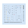 Eduard Decalques avion D72040 Marquages / Stencils Tch&eacute;coslovaque S-199 Eduard 1/72