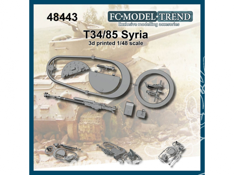 FC MODEL TREND accessoire résine 48443 Amélioration T-34/85 Syrie 1/48