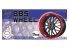 Fujimi maquette voiture 193540 Jantes BBS 17" et pneus 1/24