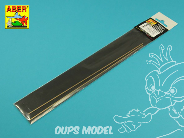 Aber accessoire FR15X10 Barres plates laiton 1,5x1,0 mm longueur 245mm x2 pcs.