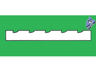 EVERGREEN 4109 plaque rainurée 2.8mm 292x152x1mm