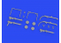Eduard kit d'amelioration avion brassin Print 648726 Sopwith Camel Comic Lewis guns Eduard 1/48