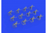 Eduard kit d'amelioration brassin Print 653002 M2 Browning water cooled 1/350