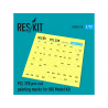 ResKit kit d'amelioration Avion RSM72-0010 PZL.37 B I Łoś Masques de peinture pr&eacute;d&eacute;coup&eacute;s pour kit IBG 1/72