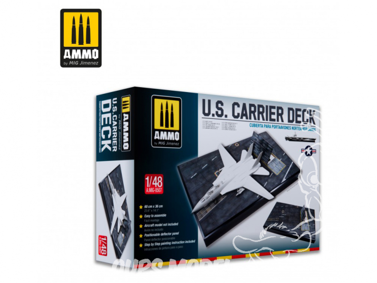 Ammo Mig maquette avion 8507 Base pont porte-avions Classe Nimitz 1/48